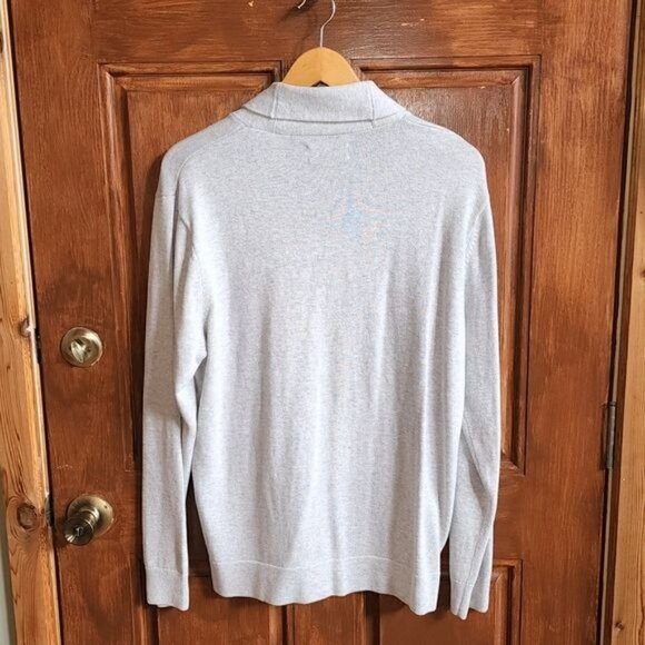 Chaps Grandpa Full Buttoned Collared Pocketed Long Sleeve Sz. L Sweater Cardigan - Picture 7 of 14